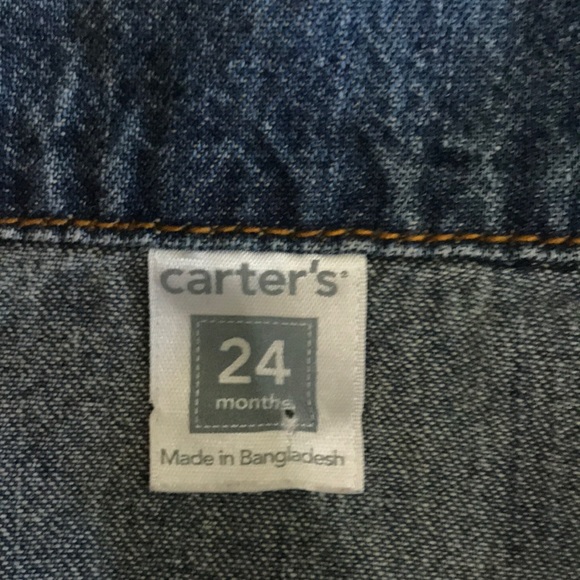 CARTER’S Denim Blue Jean Jacket 24mo EUC - Picture 2 of 7